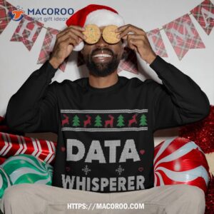 data whisperer ugly christmas it tech programmer funny sweatshirt sweatshirt 3