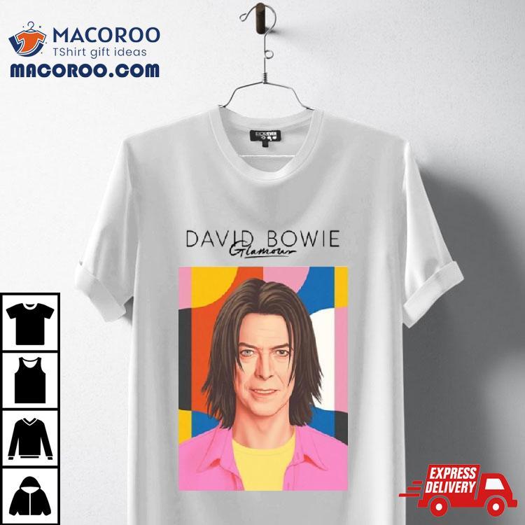 David Bowie Glamour The Fanzine Issue 10 T Shirt David Bowie Glamour The Fanzine Issue 10 T Shirt