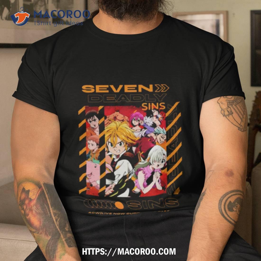 Deadly Sins Anime 90s Shirt Deadly Sins Anime 90s Shirt