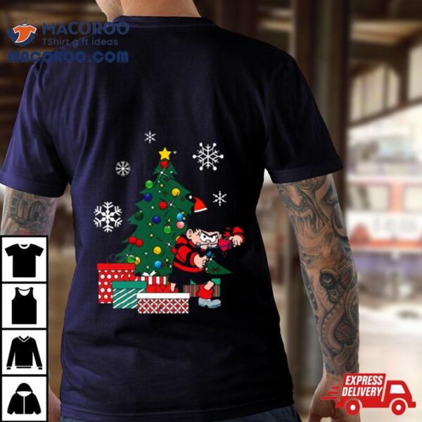 Dennis The Menace Around The Christmas Tree Shirt