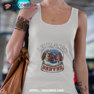 Denver Broncos Let It Snow Christmas Tank Top 4