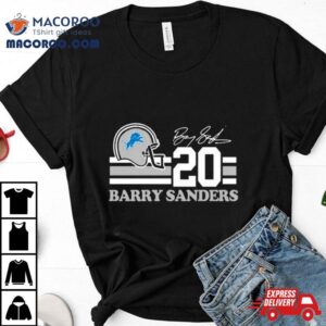 Detroit Lions Barry Sanders Signature Tshirt