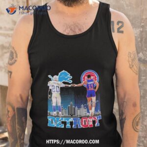 Detroit Lions Sanders And Detroit Pistons Thomas Signatures Tank Top