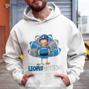 Detroit Lions Turkey Lionsgiving Thanksgiving Shirt
