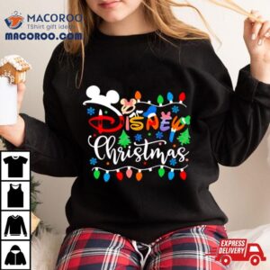 Disney Christmas Lights Retro Tshirt