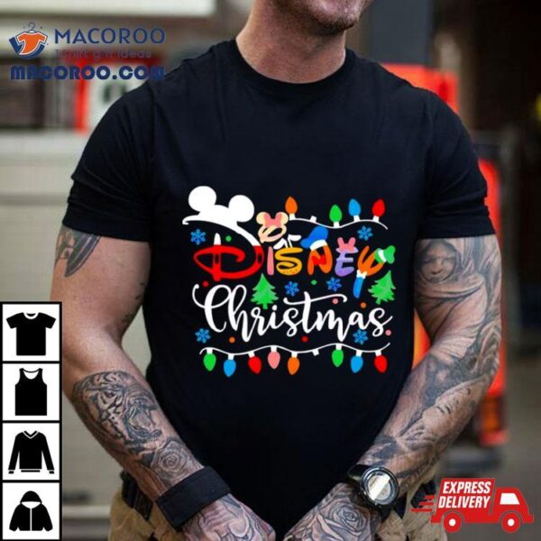 Disney Christmas Lights Retro Shirt