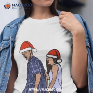 Distracted Boyfriend Memes Christmas Couple Shirt