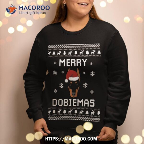 Doberman Lover Christmas Ugly Xmas Dobie Sweater Gift Sweatshirt
