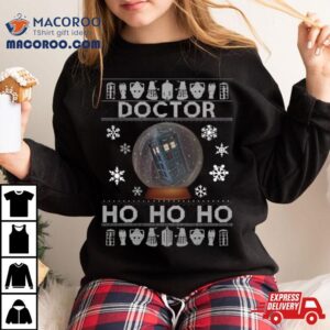 Doctor Who Tardis Ho Ho Ho Christmas Tshirt