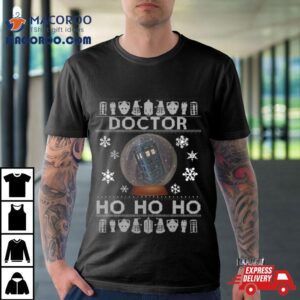 Doctor Who Tardis Ho Ho Ho Christmas Tshirt