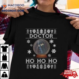 Doctor Who Tardis Ho Ho Ho Christmas Tshirt