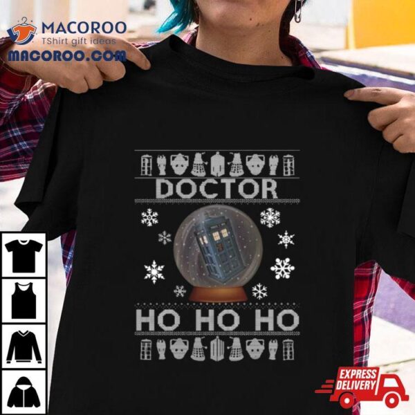 Doctor Who Tardis Ho Ho Ho Christmas Shirt