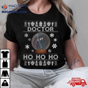 Doctor Who Tardis Ho Ho Ho Christmas Tshirt