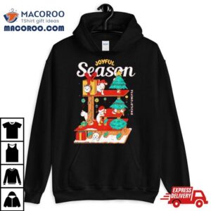 Dog Joyful Season Merry Christmas Tshirt