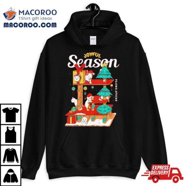 Dog Joyful Season Merry Christmas Shirt