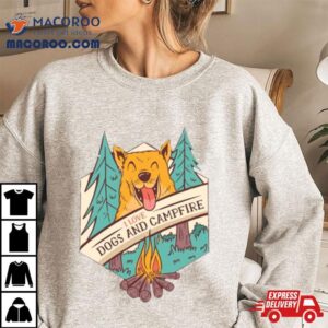 Dogs And Campfire Tshirt