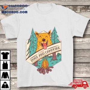 Dogs And Campfire Tshirt