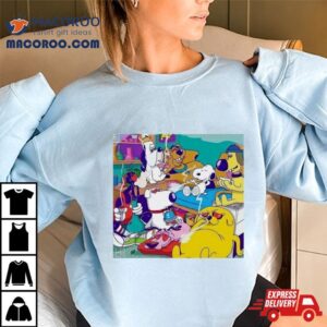 Dogs Cartoon Characters Smoke Tshirt