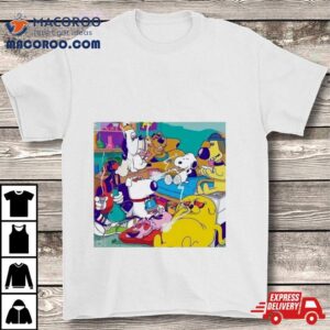 Dogs Cartoon Characters Smoke Tshirt