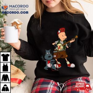 Doug Playing Guitar With Porkchop Shirt