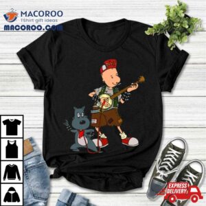Doug Playing Guitar With Porkchop Tshirt