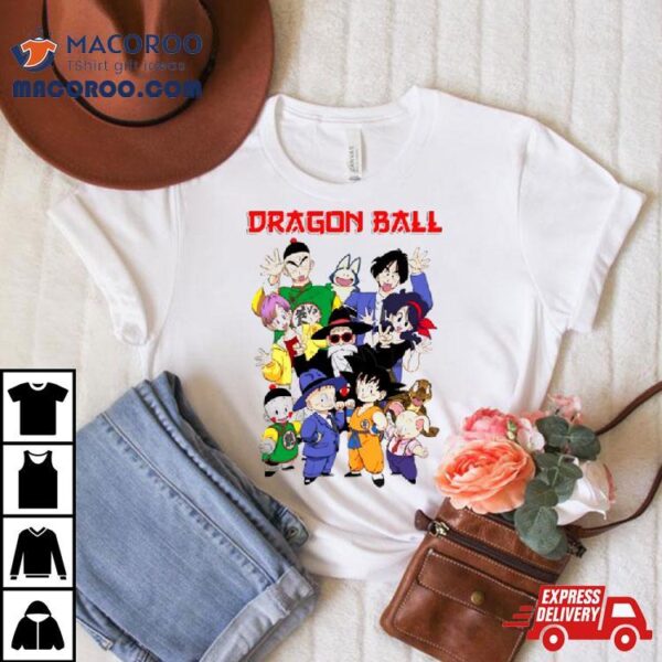 Dragon Ball Goku Tien Krillin Bulma Retro Manga Shirt