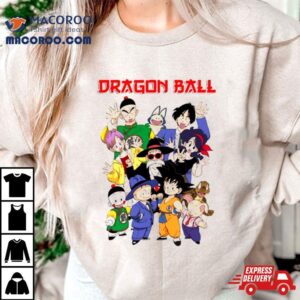 Dragon Ball Goku Tien Krillin Bulma Retro Manga Shirt