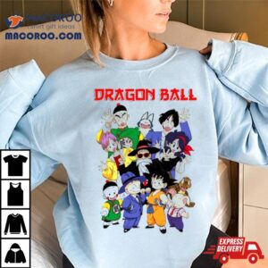 Dragon Ball Goku Tien Krillin Bulma Retro Manga Tshirt