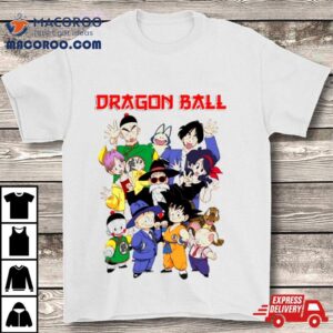 Dragon Ball Goku Tien Krillin Bulma Retro Manga Tshirt