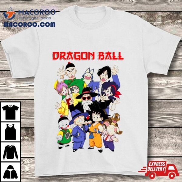 Dragon Ball Goku Tien Krillin Bulma Retro Manga Shirt