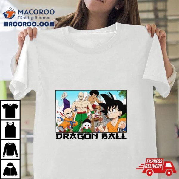 Dragon Ball Goku Tien Retro Martial Arts Tournament Manga Panel Anime Shirt
