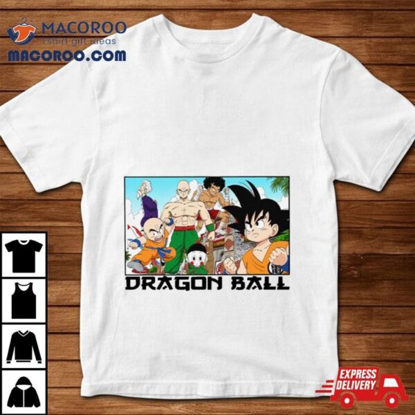 Dragon Ball Goku Tien Retro Martial Arts Tournament Manga Panel Anime Shirt