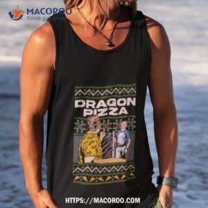 Dragon Pizza Christmas Tank Top