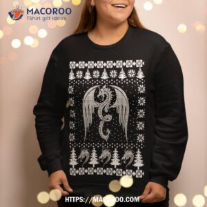 dragon ugly christmas fantasy mystical holiday xmas gift sweatshirt sweatshirt 2