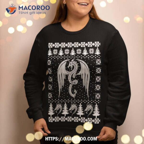 Dragon Ugly Christmas Fantasy Mystical Holiday Xmas Gift Sweatshirt