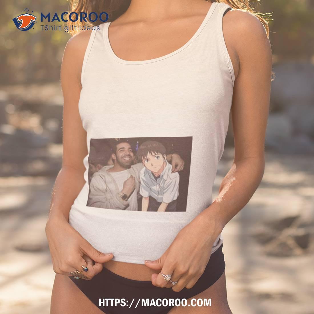 Drake Evangelion Rapper With Shinji Ikari Anime Shirt Drake Evangelion Rapper With Shinji Ikari Anime Shirt