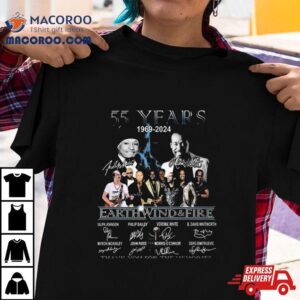 Earth Wind And Fire 55 Years 1969 2024 Thank You For The Memories Signatures Shirt