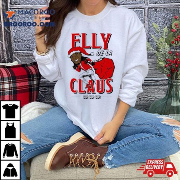 Elly De La Claus Baseball Funny Christmas Shirt