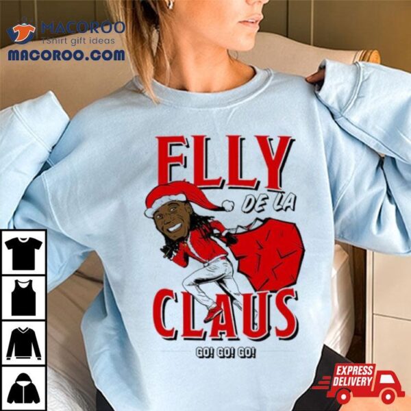 Elly De La Claus Baseball Funny Christmas Shirt