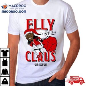 Elly De La Claus Baseball Funny Christmas Tshirt