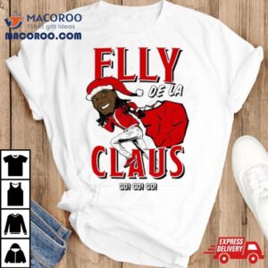 Elly De La Claus Baseball Funny Christmas Tshirt