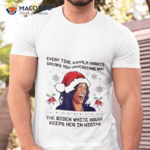 Every Time Kamala Harris Speak Funny Ugly Christmas Shirt