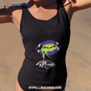 Ew People The Grinch Hold Baltimore Ravens Logo Tank Top 2
