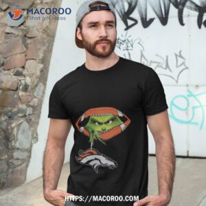Ew People The Grinch Hold Denver Broncos Logo Shirt