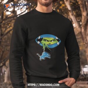 Ew People The Grinch Hold Detroit Lions Logo Sweatshirt