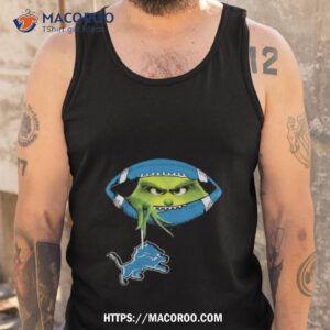 Ew People The Grinch Hold Detroit Lions Logo Tank Top