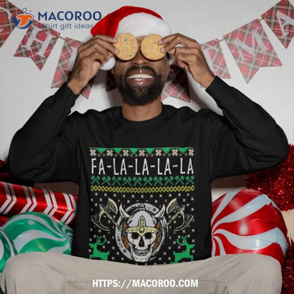 Fa-la-la-la Valhalla-la Viking God Ugly Christmas Sweatshirt