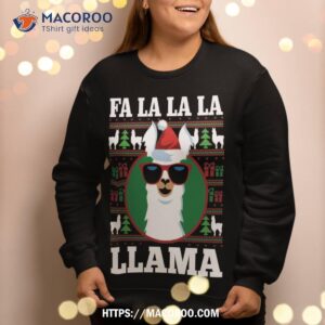 fa la llama funny ugly christmas sweatshirt sweatshirt 2