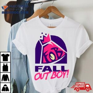 Fall Out Boy Taco Bell Parody Logo Tshirt