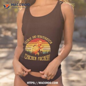 Farva License And Registration Chicken Fucker Vintage Tank Top 1